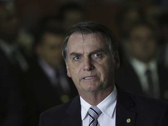 Le président élu du Brésil qui prendra ses fonctions en janvier, Jair Bolsonaro, a nommé jeudi son ministre de l'Education. © KEYSTONE/AP/ERALDO PERES