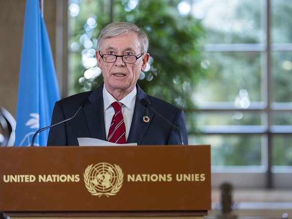 L'émissaire de l'ONU et ancien président allemand Horst Köhler estime qu'une "solution pacifique est possible" au Sahara occidental. © KEYSTONE/EPA KEYSTONE/MARTIAL TREZZINI