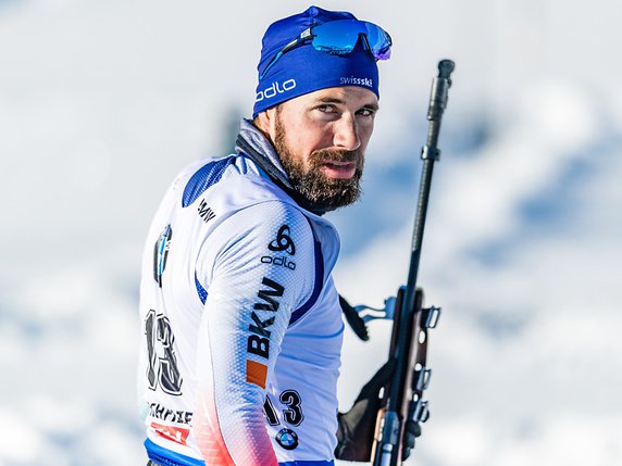 Benjamin Weger a terminé 6e de la poursuite à Hochfilzen © KEYSTONE/APA/APA/EXPA/STEFAN ADELSBERGER