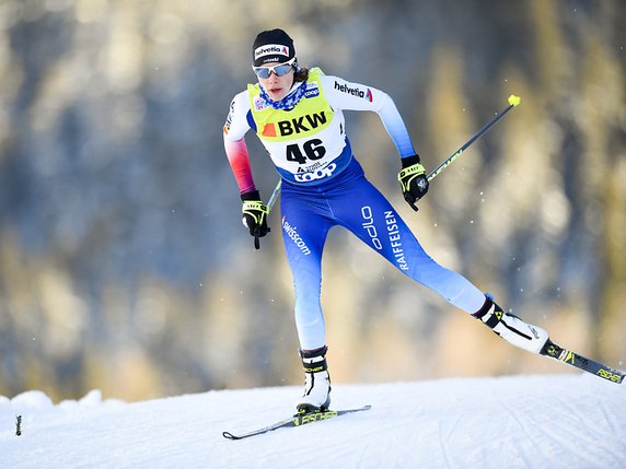 Nathalie von Siebenthal a terminé au 14e rang du 10 km (archives). © KEYSTONE/GIAN EHRENZELLER