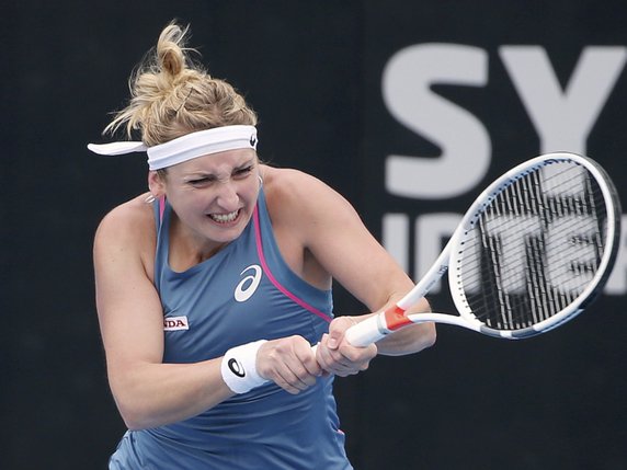 Malgré sa rage de vaincre, Timea Bacsinszky a dû rendre les armes. © KEYSTONE/AP/RICK RYCROFT