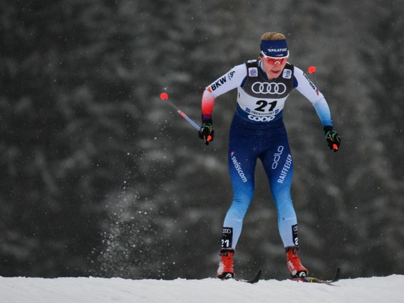 Nadine Fähndrich a terminé 4e du sprint de Dresde © KEYSTONE/EPA/PHILIPP GUELLAND