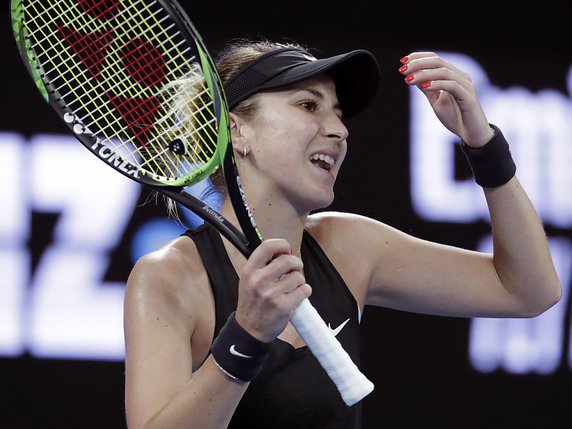 Belinda Bencic: rien à faire contre Petra Kvitova vendredi à Melbourne. © KEYSTONE/AP/AARON FAVILA