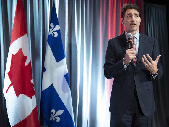 "Régler ce dossier-là et libérer Raef Badaoui, c'est une priorité pas juste pour moi et sa famille mais pour tous les Québécois et tous les Canadiens", a dit le Premier ministre Justin Trudeau. © KEYSTONE/AP The Canadian Press/PAUL CHIASSON