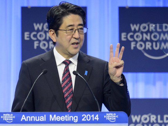 Le Premier ministre japonais Shinzo Abe (archives). © KEYSTONE/LAURENT GILLIERON