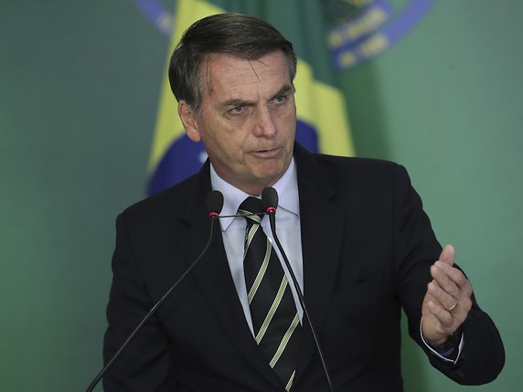 Ou encore le nouveau président brésilien Jair Bolsonaro, dont ce sera le premier voyage à l'étranger (archives). © KEYSTONE/AP/ERALDO PERES
