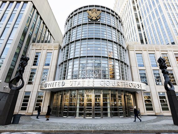 Joaquin El Chapo Guzman est jugé au tribunal fédéral de Brooklyn (archives). © KEYSTONE/EPA/JUSTIN LANE