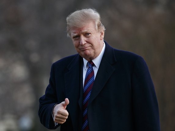 Donald Trump, 72 ans, est en "très bonne santé", assure le médecin de la Maison-Blanche. © KEYSTONE/AP/CAROLYN KASTER