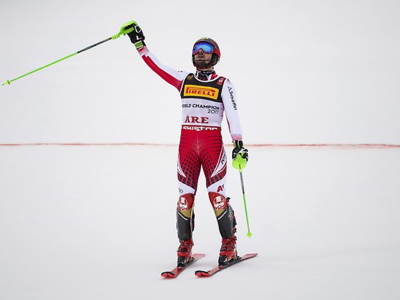 Le boss du slalom Marcel Hirscher pour un troisième titre mondial © KEYSTONE/EPA KEYSTONE/JEAN-CHRISTOPHE BOTT