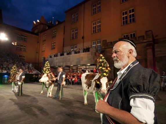 Le Ranz des vaches pourrait devenir l'hymne cantonal fribourgeois (archives). © KEYSTONE/PATRICK STRAUB