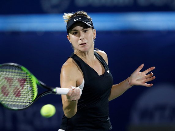 Belinda Bencic: un tennis d'attaque qui paie. © KEYSTONE/EPA/ALI HAIDER