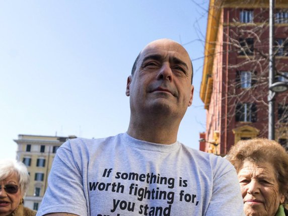Nicola Zingaretti est le nouveau chef du Parti démocrate italien (PD, centre-gauche). © KEYSTONE/AP ANSA/ANGELO CARCONI