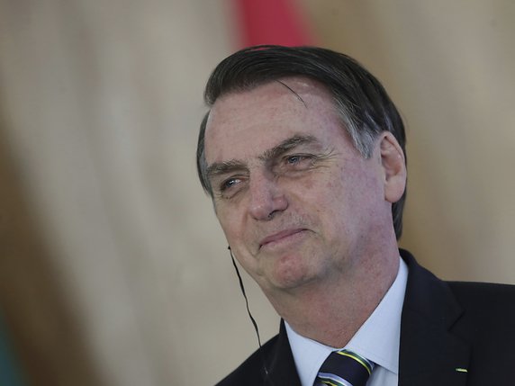 Le président brésilien Jair Bolsonaro a atterri à 15h40 heure locale (20h40 en Suisse) sur la base aérienne Andrews, près de Washington (archives). © KEYSTONE/AP/ERALDO PERES