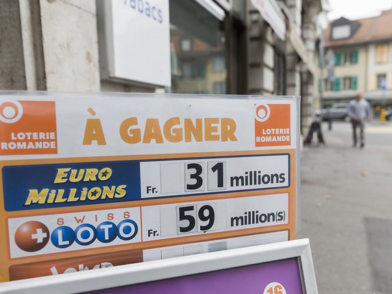 Le prochain jackpot atteint 32 millions de francs. © KEYSTONE/CYRIL ZINGARO