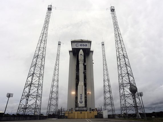 Le lancement de la fusée Vega avait été reporté de quelques jours "en raison de vérifications complémentaires sur la mission" (archives). © KEYSTONE/EPA/ESA / M. PEDOUSSAUT / HANDOUT