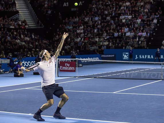 La St. Jakobshalle accueille les Swiss Indoors, que Roger Federer a remportés neuf fois (record). © KEYSTONE/ALEXANDRA WEY