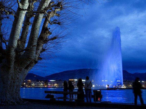 Le Jet d'eau comme théâtre d'un futur E-Prix de Formule E à Genève en 2021? © KEYSTONE/SALVATORE DI NOLFI