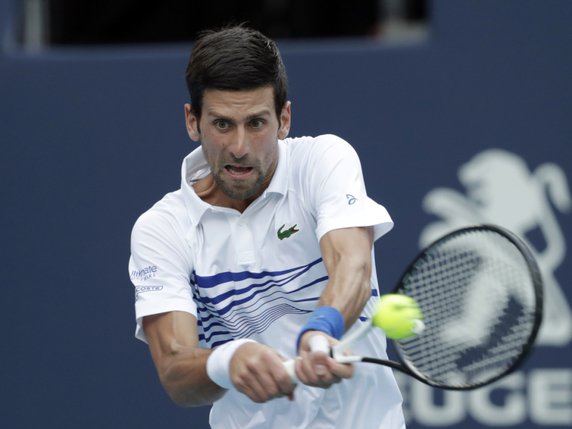 Novak Djokovic a eu besoin de trois sets dans son 3e tour à Miami © KEYSTONE/AP/LYNNE SLADKY