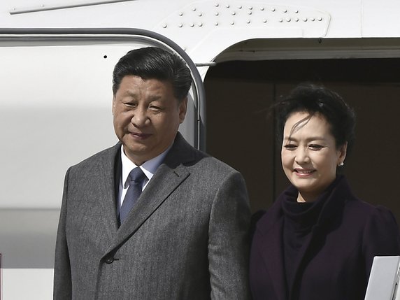 Selon RSF, le président chinois Xi Jinping et son gouvernement sont "parvenus à forger mondialement une opinion publique plus favorable". © KEYSTONE/AP AFP POOL/PHILIPPE LOPEZ