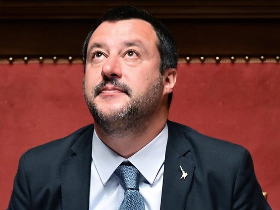 Depuis son arrivée au pouvoir il y a un an, Matteo Salvini interdit l'accès aux ports italiens aux navires portant secours aux migrants en Méditerranée (archives). © KEYSTONE/EPA ANSA/ETTORE FERRARI