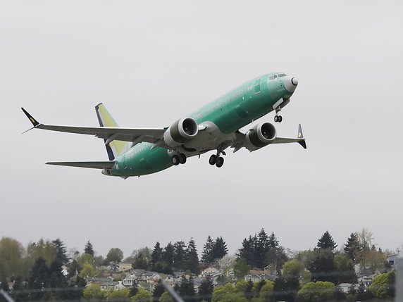 Toute la flotte mondiale de Boeing 737 MAX est interdite de vol depuis la mi-mars suite à deux accidents à quelques mois d'intervalle (archives). © KEYSTONE/AP/TED S. WARREN