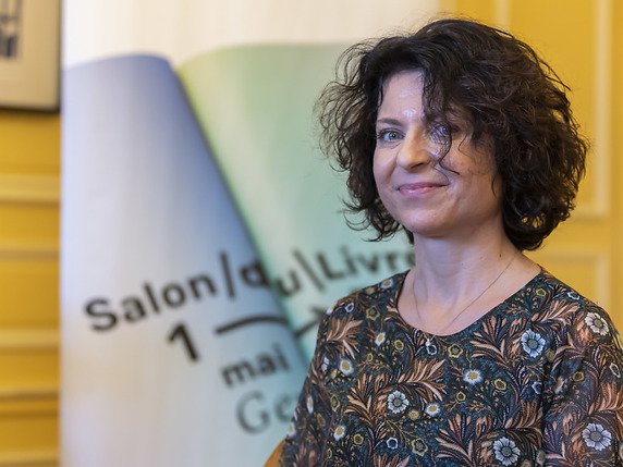 Nine Simon, la responsable de la programmation culturelle du Salon du livre de Genève, a dévoilé mercredi les points forts de la 33e édition de la manifestation. © KEYSTONE/MARTIAL TREZZINI