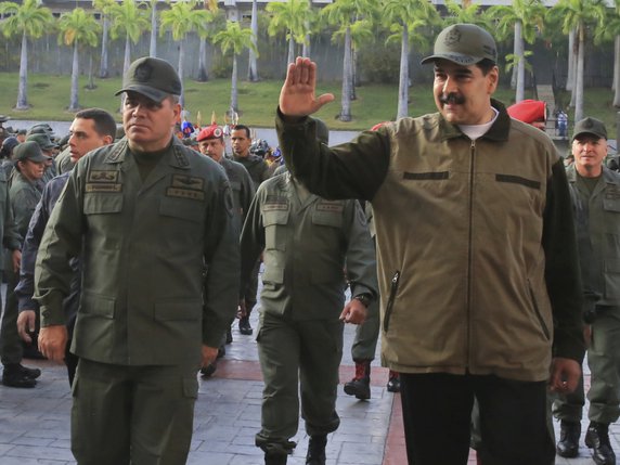 Nicolás Maduro a lancé une chasse aux "traîtres" après la tentative de soulèvement, qu'il a qualifiée d'"escarmouche putschiste". © KEYSTONE/AP Miraflores Press Office/JHONN ZERPA
