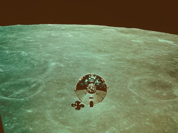 Lancée le 18 mai 1969, Apollo 10 a atteint l'orbite lunaire le 21 mai (archives). © KEYSTONE/AP NY/NASA