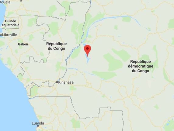 Le naufrage s'est produit sur le lac Mai-Ndombe dans l'ouest de la République démocratique du Congo. © GoogleMaps