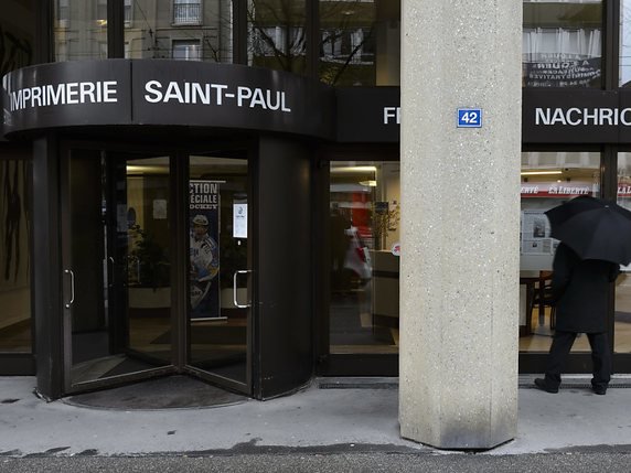 Le groupe Saint-Paul, à Fribourg, qui édite La Liberté et La Gruyère, a été victime d'une attaque informatique ciblée le week-end dernier (archives). © KEYSTONE/LAURENT GILLIERON