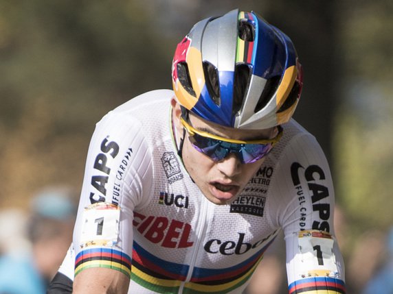 Vainqueur du clm du Dauphiné, Wout van Aert est triple champion du monde de cyclocross © KEYSTONE/PETER SCHNEIDER