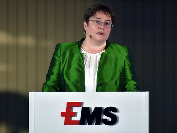 La conseillère nationale UDC et directrice d'Ems-Chemie assure qu'elle a été mal comprise sur la grève des femmes. © KEYSTONE/WALTER BIERI