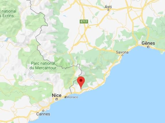 La principauté de Seborga se situe en Ligurie, non loin de Monaco. © Googlemaps