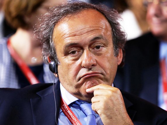 Michel Platini placé en garde à vue © KEYSTONE/EPA/TATYANA ZENKOVICH