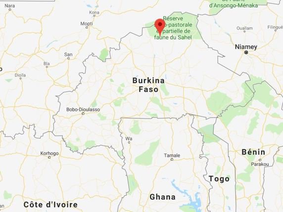 Le Burkina Faso, et particulièrement la région frontalière du Mali et du Niger, est le théâtre depuis quatre ans d'attaques djihadistes régulières. © googlemaps