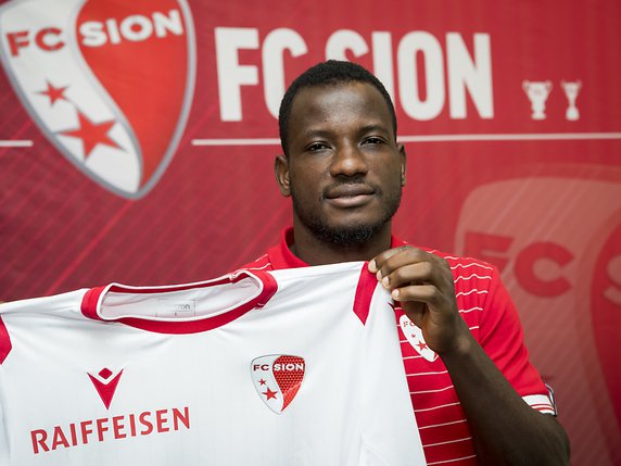 Konan Oussou sera-t-il le nouveau buteur du FC Sion ? © KEYSTONE/JEAN-CHRISTOPHE BOTT