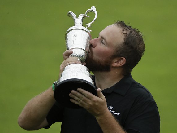 Shane Lowry n'en revient pas d'avoir gagné le British Open © KEYSTONE/AP/MATT DUNHAM