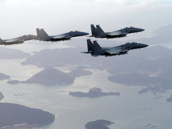 L'armée sud-coréenne a déployé des avions de chasse après la violation de son espace aérien (archives). © KEYSTONE/EPA/YONHAP