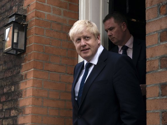 L'ex-maire de Londres devrait emporter la course au poste de Premier ministre britannique. La décision devrait tomber à la mi-journée. © KEYSTONE/EPA/WILL OLIVER