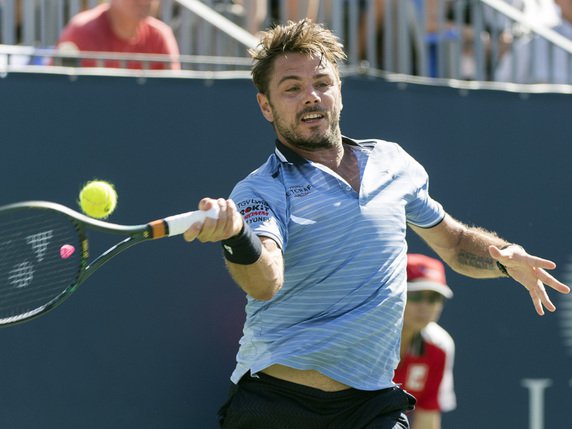 Stan Wawrinka n'a pas eu voix au chapitre face à Andrey Rublev, 21 ans. © KEYSTONE/AP The Canadian Press/GRAHAM HUGHES