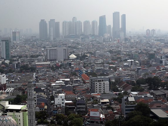 Jakarta voit une partie de son territoire s'enfoncer sous les eaux (archives). © KEYSTONE/EPA/BAGUS INDAHONO