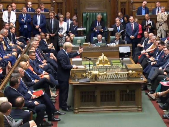 Boris Johnson n'a plus de majorité au Parlement britannique après la défection d'un député conservateur (archives). © KEYSTONE/EPA UK PARLIAMENTARY RECORDING UNIT/UK PARLIAMENTARY RECOR
