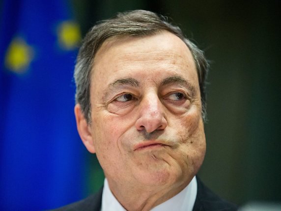 L'ouverture des vannes monétaires par la BCE est perçue par les marchés comme un "cadeau d'adieu" de son président sur le départ Mario Draghi, alors que la zone euro est menacée de plonger dans la récession. (archives) © KEYSTONE/EPA/STEPHANIE LECOCQ