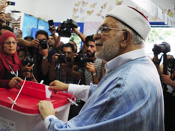 Abdelfattah Mourou, un des 26 candidats à l'élection. © KEYSTONE/AP/HASSENE DRIDI