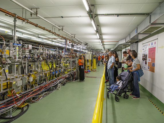 Les activités souterraines étaient les plus populaires parmi ceux qui se sont rendus au CERN. © KEYSTONE/SALVATORE DI NOLFI