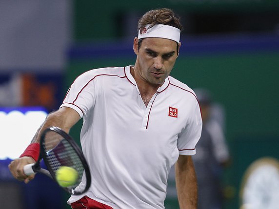 Federer a souffert pour prendre la mesure de Goffin © KEYSTONE/AP/ANDY WONG