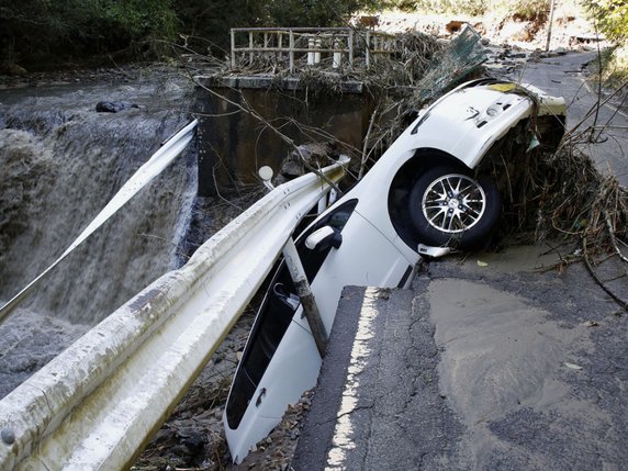 Le typhon Hagibis a provoqué inondations et glissements de terrain meurtriers au Japon. © KEYSTONE/AP Kyodo News