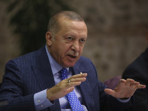 Le président turc Recep Tayyip Erdogan entend poursuivre son opération en Syrie, en dépit des appels des Etats-Unis. © KEYSTONE/AP Pool Turkish Presidency