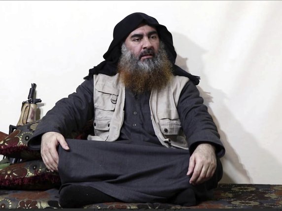 Abou Bakr al-Baghdadi est la calife auto-proclamé de l'Etat islamique (archives). © KEYSTONE/AP Al-Furqan media
