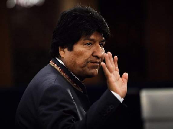 Evo Morales a annoncé sa démission depuis son fief politique, la localité de Chimoré dans la région de Cochabamba, dans le centre de la Bolivie (archives). © KEYSTONE/EPA/PETER FOLEY